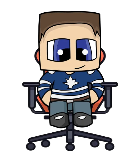 Illustration of the NaughtyGnome avatar sitting casually in a gaming chair